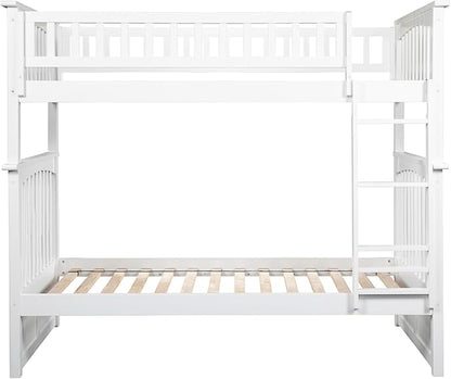 AFI, Columbia Bunk Bed Twin Over Twin, White
