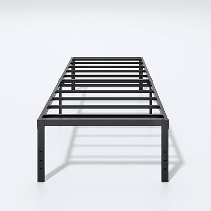 LUMUNANCE Metal Bed Frame Twin Size - 18 Inch Heavy-Duty Twin Platform Bed Frame No Box Spring Needed, Easy Assembly, Noise-Free, Sturdy Mattress Foundation, Underbed Storage Space