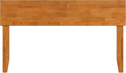 AFI, Orlando Full Adjustable Modern Solid Wood Panel Headboard, Light Toffee
