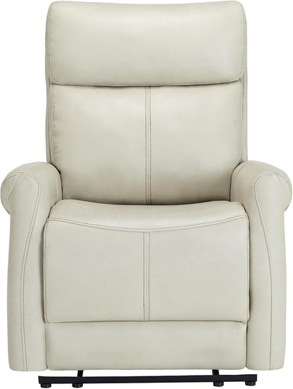 KISLOT Leather Recliner Chair for Adults Wall Hugger RV Recliner with USB Charging Ports Electric Power Reclining Sofa for Living Room Home Theater Seating Bedroom