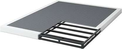 NHODIR Box Spring King, 3 Inch Low Profile Metal Bed Base | Sturdy Metal Frame With Washable Fabric Cover. Noise-Free Support.Easy Assembly. Durable Heavy-Duty Construction