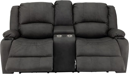 RecPro Charles 70" RV Wall Hugger Reclining Sofa | Gunmetal