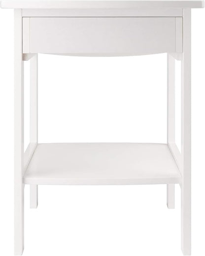 Winsome Wood Claire Accent Table, White