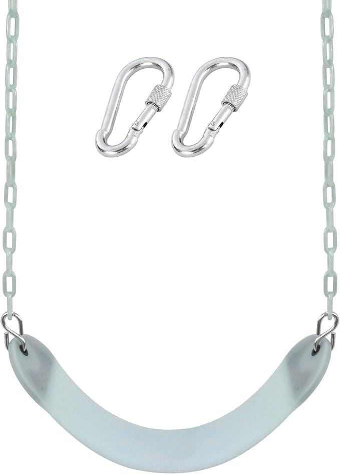 Heavy Duty 66‘’ Chain Plastic Coated Swing Seat Replacement Swing Set Accessories Outdoor Glow in The Dark