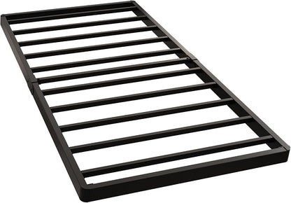 Maenizi Twin Box Spring 2 Inch Low Profile, Heavy Duty Metal Box Spring Bed Base Bunkie Board, Mattress Foundation, Easy Assembly, Noise Free, Black