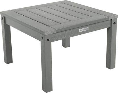 Highwood AD-KITCHGL2-CGE 2 Lehigh Garden Chairs with 1 Square Side Table 3-Piece Set, Coastal Teak