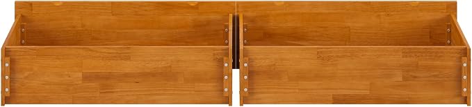 AFI Twin/Full Under Bed Storage Drawers (Set of 2), Light Toffee