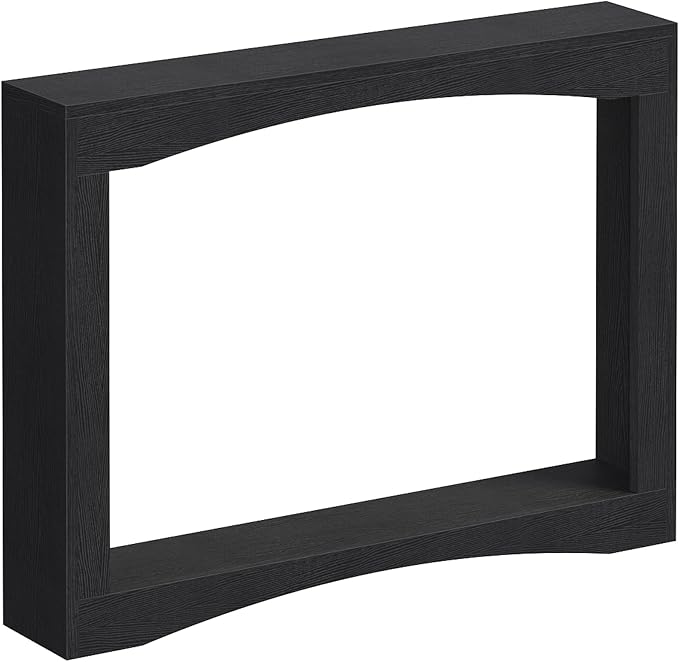 YATINEY Narrow Console Table, 5.9'' Thin Entryway Table, Behind Couch Table for Small Spaces, Small Farmhouse Hallway Table, for Living Room, Hallway, Foyer, Black CT19BK
