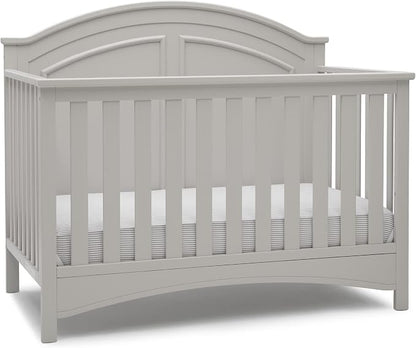 Delta Children Perry 6-in-1 Convertible Crib - Greenguard Gold Certified, Moonstruck Grey