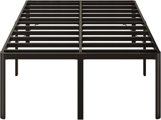 Yicensen 24 Inch High King Bed Frame with Rounded Corner Legs Heavy Duty Metal King Size Platform Bed Frame No Box Spring Needed, Easy Assembly, Noise Free, Black.