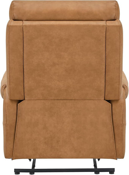 KISLOT Leather Recliner Chair for Adults Wall Hugger RV Recliner with USB Charging Ports Electric Power Reclining Sofa for Living Room Home Theater Seating Bedroom