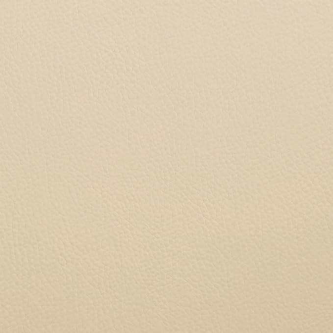 Armen Living Colby Modern Adjustable Height Swivel Cream Faux Leather and Walnut Wood Bar Stool with Chrome Base for Kitchen Island Counter