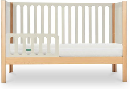 Newton Baby Galileo Standard Crib, Solid Beech Wood in Natural/Dove 2-Tone Color, 3-in-1 Convertible Crib with Toddler Bed Conversion Kit, Ultra-Safe Non-Toxic Finish