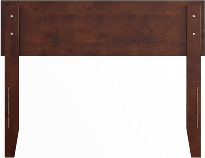 AFI, Orlando Twin Adjustable Modern Solid Wood Panel Headboard, Walnut
