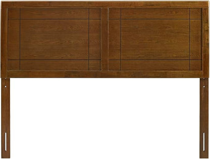 Modway MOD-6221-WAL Archie Full Wood Headboard, Walnut