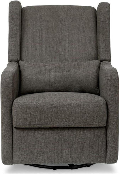 Carter's by DaVinci Arlo Recliner and Swivel Glider in Performance Charcoal Linen, Water Repellent & Stain Resistant, Greenguard Gold & CertiPUR-US Certified