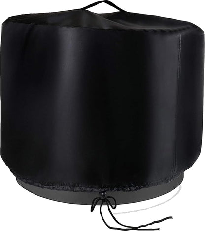 Round Fire Pit Cover 32 Inch,Waterproof Outdoor Circle Firepit Covers,Patio Round Fire Pit Table Cover - 32"D x 24"H