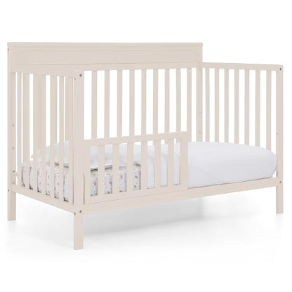 Delta Children Isabelle 6-in-1 Convertible Crib, Converts to Toddler Bed, Daybed, Sofa & Full Bed with/Without Footbaord, Greenguard Gold Certified, Mattress Heights, Soft Beige