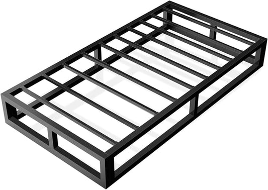 Bilily 6 Inch Twin XL Bed Frame with Steel Slat Support, Low Profile King Metal Platform Bed Frame Support Mattress Foundation, Heavy Duty,No Box Spring Needed,Easy Assembly,Noise Free