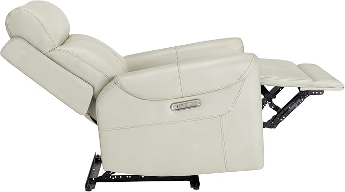 KISLOT Leather Recliner Chair for Adults Wall Hugger RV Recliner with USB Charging Ports Electric Power Reclining Sofa for Living Room Home Theater Seating Bedroom