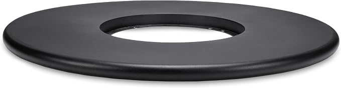 TIKI 38-Inch Customizable Propane Fire Pit Table Attachment – Modern Black Accessory for Outdoor Gas Fire Pit, Patio, and Backyard Spaces