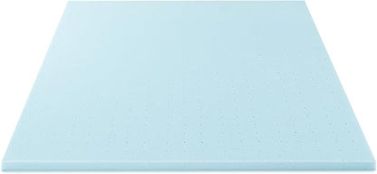 Best Price Mattress 1.5 Inch Ventilated Memory Foam Mattress Topper, Cooling Gel Infusion, CertiPUR-US Certified, Dorm Essentials, King