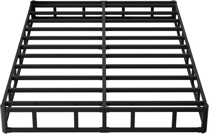 Maenizi 9 Inch Full Size Box Spring, Heavy Duty Metal Box Spring Bed Base with Fabric Cover, Mattress Foundation, Easy Assembly, Noise Free, Black