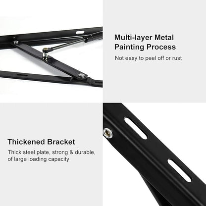 BEAMNOVA 4.6 FT Bed Lift Mechanism, 176-264 lbs Load Capacity, Lifting Gas Spring Set, Heavy Duty, for Storage Box Bed Sofa, Space Saving DIY Project