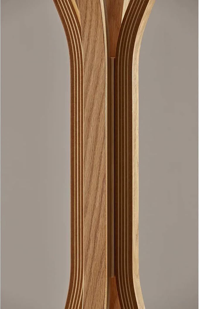 Adesso Toby Coat Rack with Natural Oak Finish – Space-Saving Entryway Organizer Perfect for Coats, Bags, Purses and Hats – 6 Hooks, 68.25" Tall