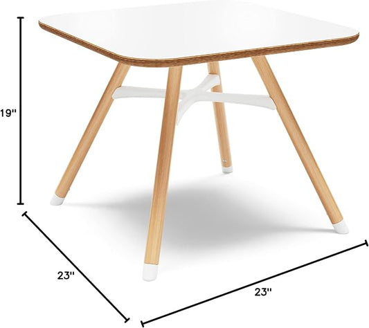 Lalo The Play Table - Toddler Activity Table for Playroom, Snack Time, Arts & Crafts - Easy to Clean Surface - Coconut