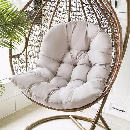 Hammock Swing Egg Chair Cushion Replacement, Hanging Basket Seat Pillow | Thick, 31.5 x 43.3 inches, High Elasticity Cotton, Soft Back Pads, Indoor, Outdoor, Garden, Office, Patio, Porch, Furniture