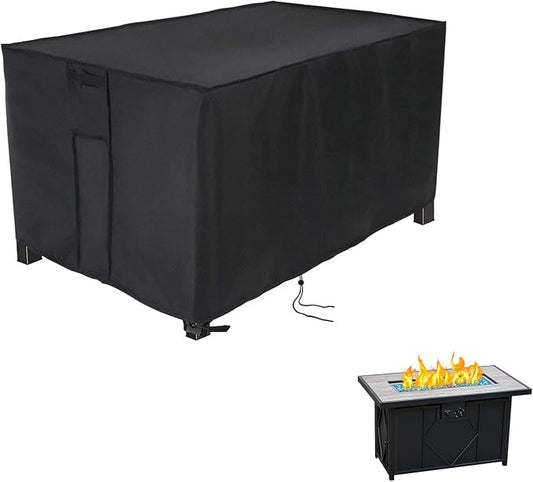 Fire Pit Cover Rectangular 42 Inch, Propane Gas Fire Pit Table Cover,Outdoor Waterproof Firepit Table Cover - 42 X 24 X 24 Inch