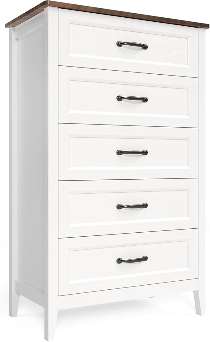 Gizoon 2-Piece Bedroom Furniture Set – Includes 5 Drawer Dresser and 6 Drawer Dresser, Chest of Drawers, Bedroom Set, Grate Gift for Yourself and Your Loved Ones, Ideal for Any Bedroom, Living Room