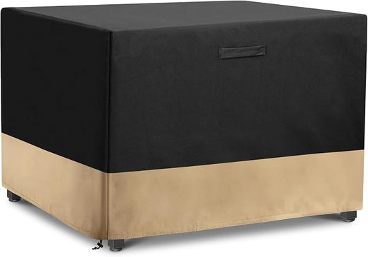 Stanbroil 50-Inch Fire Pit Cover, 600D Waterproof Patio Square Cover for Outdoor Fire Pit Table, Fire Bowl, Patio Furniture, Waterproof, Black