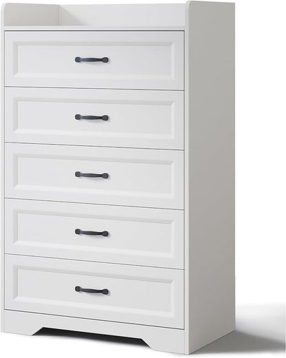 Gizoon 2-Piece Bedroom Furniture Set – Includes a 5 Drawer Dresser, a 6 Chest of Drawers,Modern Farmhouse Dresser Set, Ideal for Bedroom, Living Room
