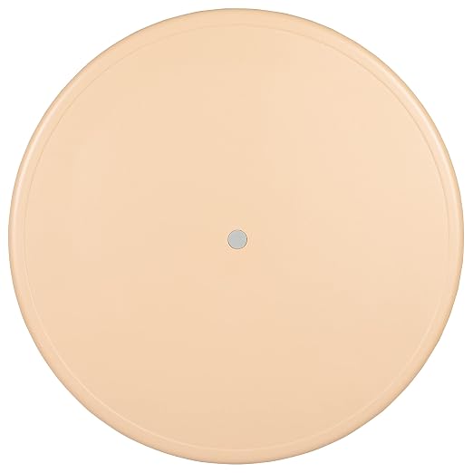 EMMA + OLIVER 33" Round Natural Plastic Height Adjustable Activity Table - School Table for 4