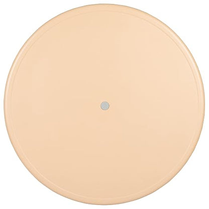 EMMA + OLIVER 33" Round Natural Plastic Height Adjustable Activity Table - School Table for 4