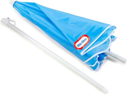 Little Tikes Easy Store Jr. Picnic Table with Umbrella - Blue / Green, 27.25''L x 27.00''W x 18.25''H