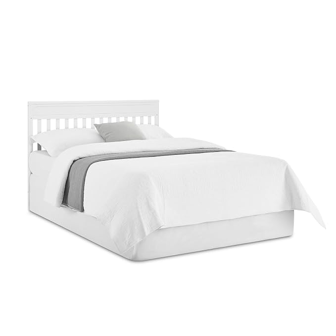 Delta Children Isabelle 6-in-1 Convertible Crib, Converts to Toddler Bed, Daybed, Sofa & Full Bed with/Without Footbaord, Greenguard Gold Certified, Mattress Heights, Bianca White