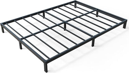 YUSENHEEI 8 Inch Queen Bed Frame, Heavy Duty Metal Platform Bed Frame No Box Spring Needed, Noise Free, Easy Assembly, Black