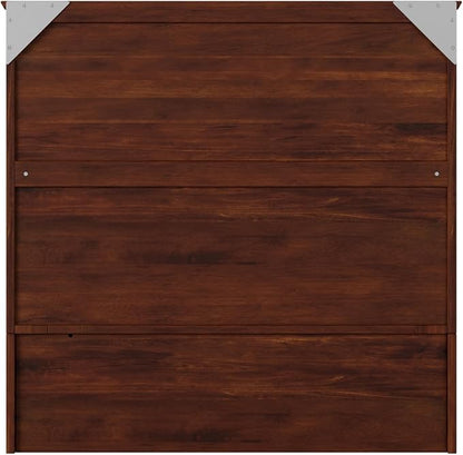 AFI, Southampton Murphy Bed Chest Twin XL with 6" Mattress, Storage Drawer & Built-in USB Charger, Walnut
