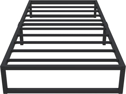 Lutown-Teen 12 Inch Twin XL Bed Frames Heavy Duty Sturdy Metal Platform Bed Frame No Box Spring Needed, Noise Free, Easy Assembly, Black