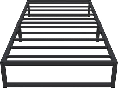 Lutown-Teen 12 Inch Twin Size Bed Frames Heavy Duty Metal Twin Platform Bed Frame No Box Spring Needed, Noise Free, Easy Assembly, Black