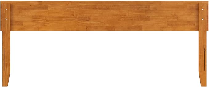 AFI, Orlando King Adjustable Modern Solid Wood Panel Headboard, Light Toffee