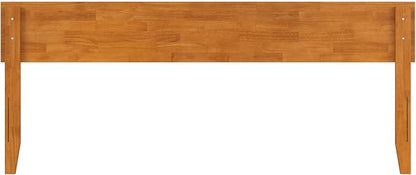 AFI, Orlando King Adjustable Modern Solid Wood Panel Headboard, Light Toffee