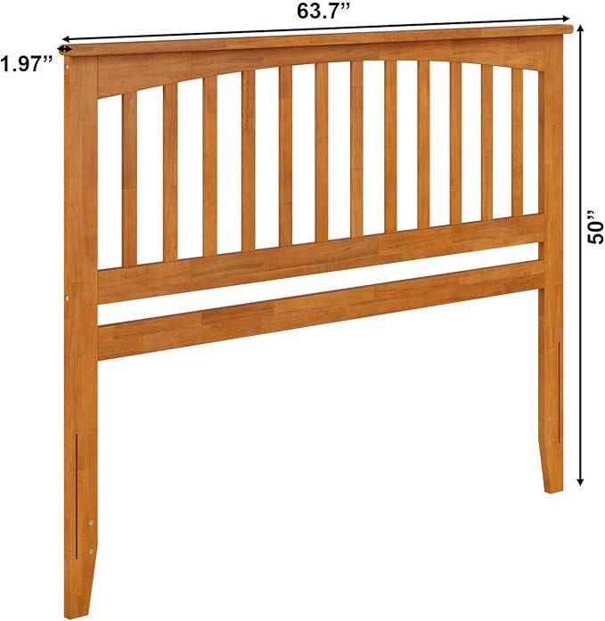 AFI, Mission Queen Solid Wood Headboard, Light Toffee