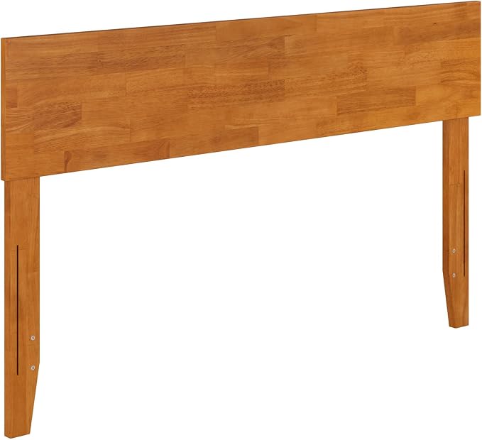 AFI, Orlando Full Adjustable Modern Solid Wood Panel Headboard, Light Toffee
