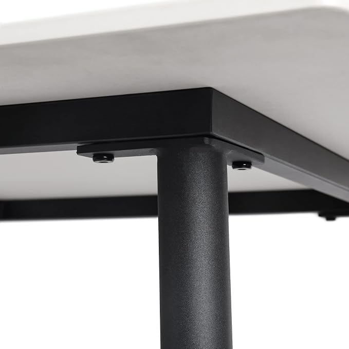 Wisfor Square Kitchen Dining Table: Sintered Stone Dining Room Table Modern Coffee Table Marble Table with Stable Metal for Kitchen Living Room Office Patio Seaside, 31.5x31.5x29.92 inch