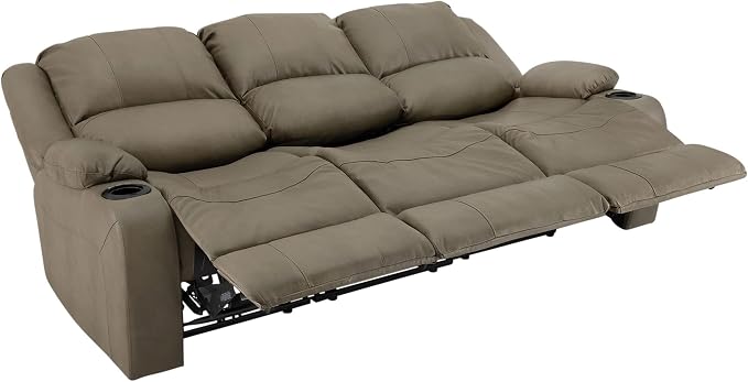 RecPro Charles 80" RV Wall Hugger Reclining Sofa | Putty
