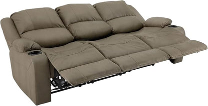 RecPro Charles 80" RV Wall Hugger Reclining Sofa | Putty